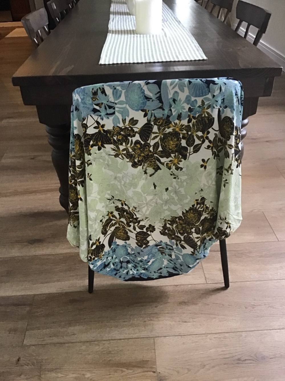 Roffe Accessories beautiful women’s floral sheer boho kimono wrap scarf overlay - Picture 6 of 16